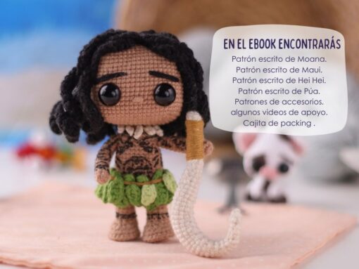 Ebook Moana | Patrones de Crochet (Pdf Digital) - Imagen 3